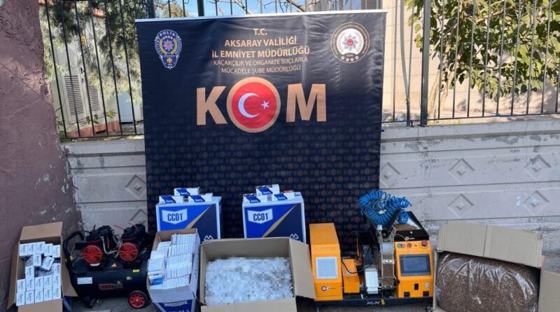 Aksaray'da KOM Ekipleri 69 Bin 300 Adet Kaçak Sigara ve 49 Bin 600 Adet Boş Makaron Ele Geçirdi 1