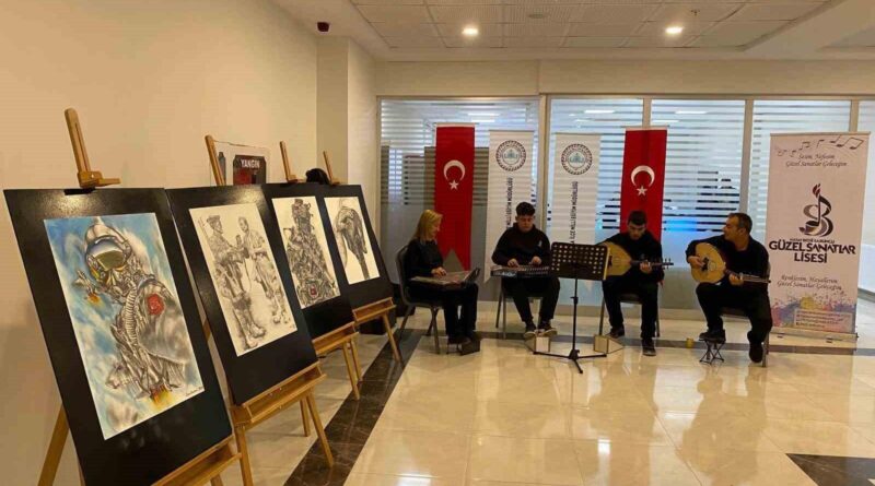 Antakya’da güzel sanatlar lisesi öğrencilerinden resim sergisi 1