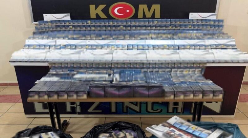 Erzincan'da F.Ö. İsimli Şahsın Deposunda 3 Bin 873 Paket Kaçak Sigara Ele Getirildi 1