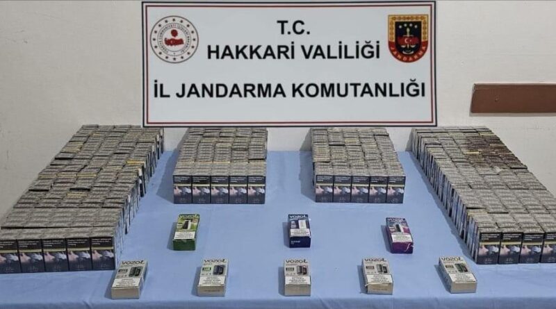 Hakkari'de Jandarma Ekipleri tarafından Gümrük Kaçağı Malzemeler Ele Getirildi 9