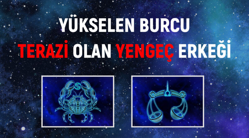 Yükseleni terazi olan yengeç erkeği