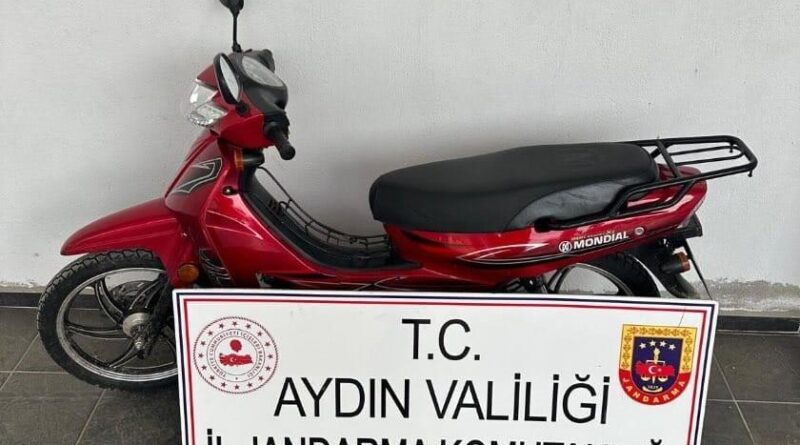 İncirliova'da çalınan motosiklet jandarma tarafından bulundu 1