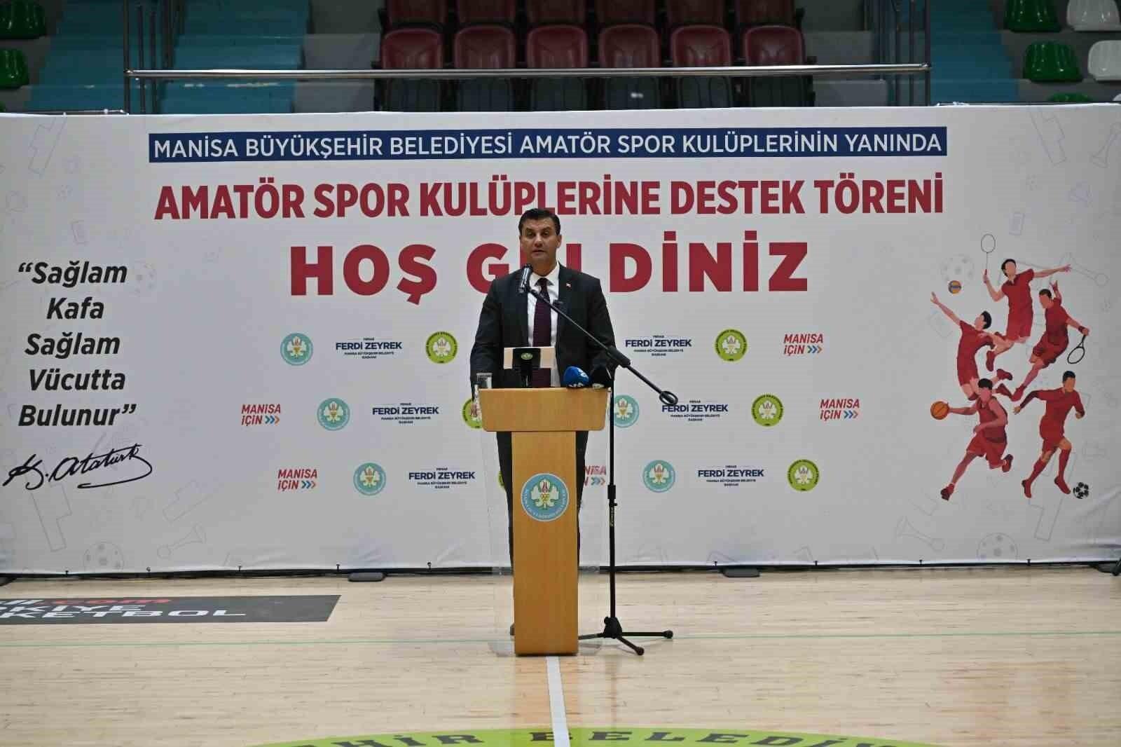 Manisa Büyükşehir Belediyesi, Amatör Spor Kulüplerine 4 Milyon Lira Destek Verdi