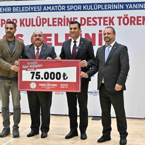 Manisa'da sporun gelişmesi ve sporcu sayısının artması için amatör spor kulüplerine destek veriliyor.-2