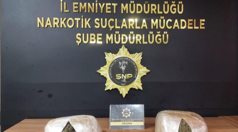 Şanlıurfa'da 23 Kilo skunk ele geçirildi 1