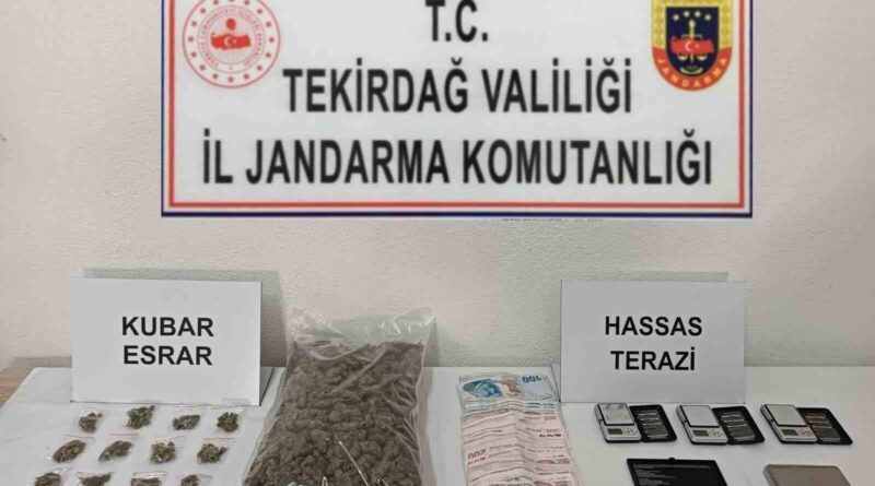 Tekirdağ'da Kaçak Makaron ve Uyuşturucu Operasyonu 1