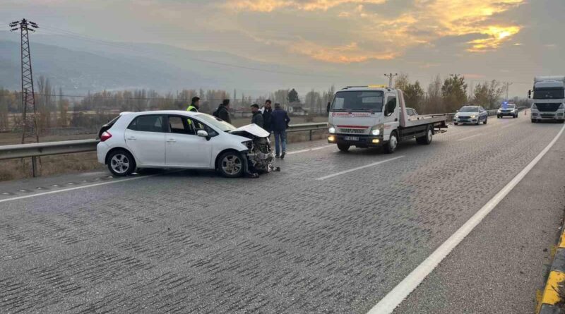 Tosya'da D100 Karayolunda Kazada Sürücü Yaralandı 1