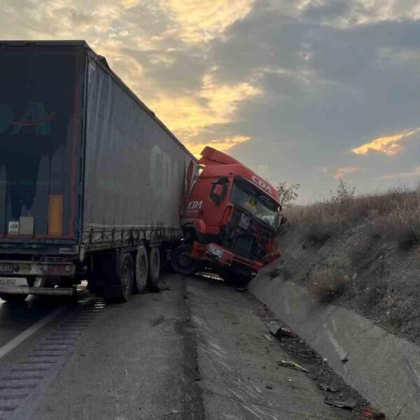 Yol kenarına girmiş tır-4