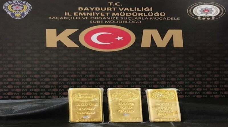 Bayburt'ta 10 Milyon Lira Değerinde 3 Kilo Altın Ele Geçirildi 1