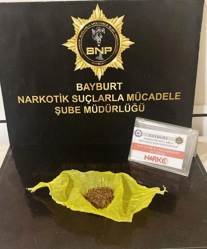 Bayburt’ta Bonzai Madde Ele Getirildi