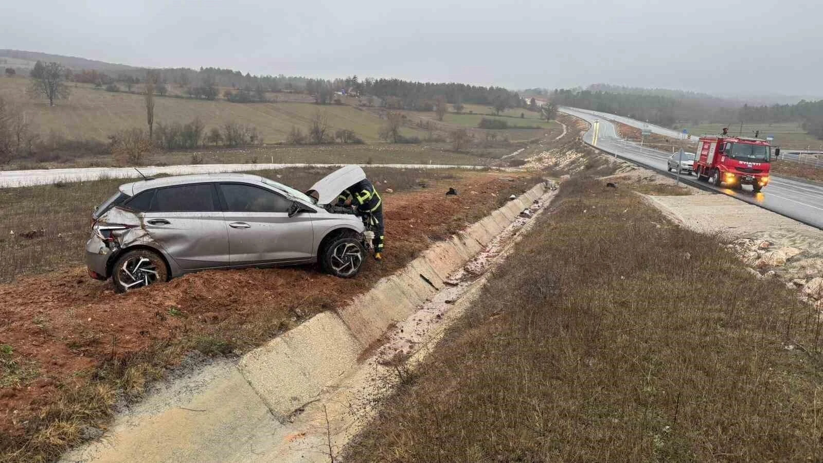 Bilecik’te Trafik Kazasında 1 Kişi Yaralandı