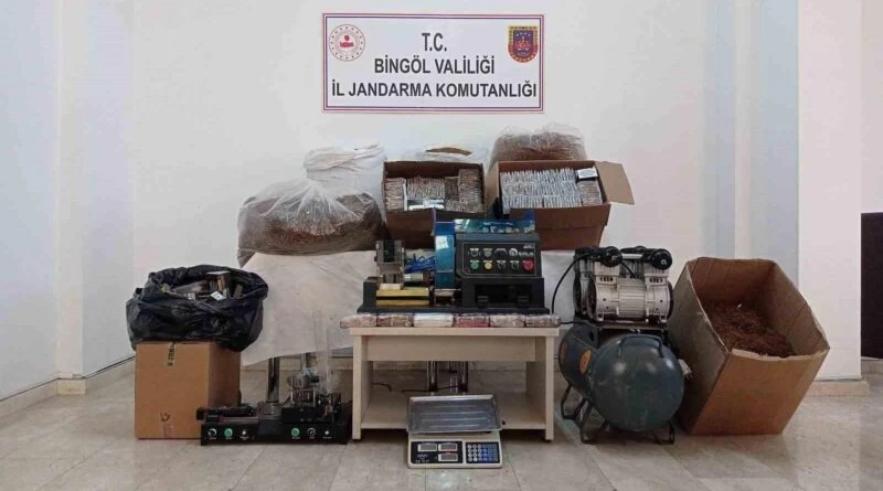 Bingöl'de Jandarma Operasyonu Sonuçta 10 Kg Kıyılmış Tütün ve 23 Bin 790 Dolu Makaron Ele geçirildi 1