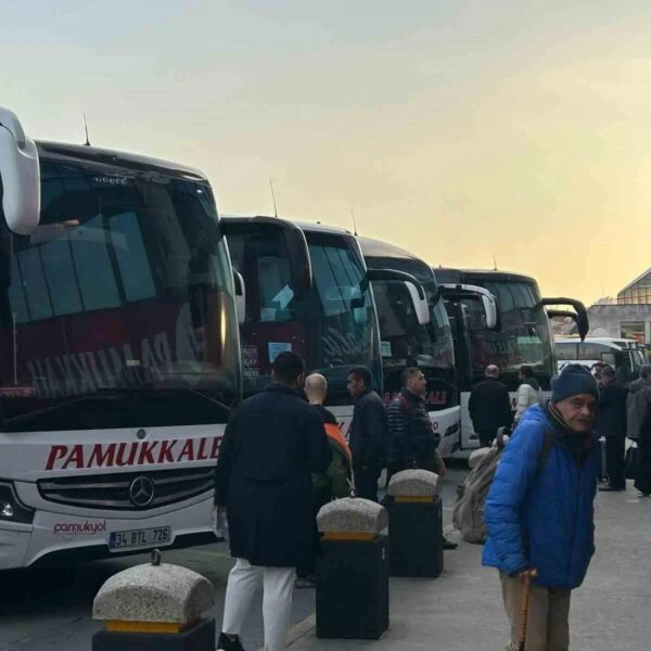 Boş otogar ve yılbaşında az seyahat edenler