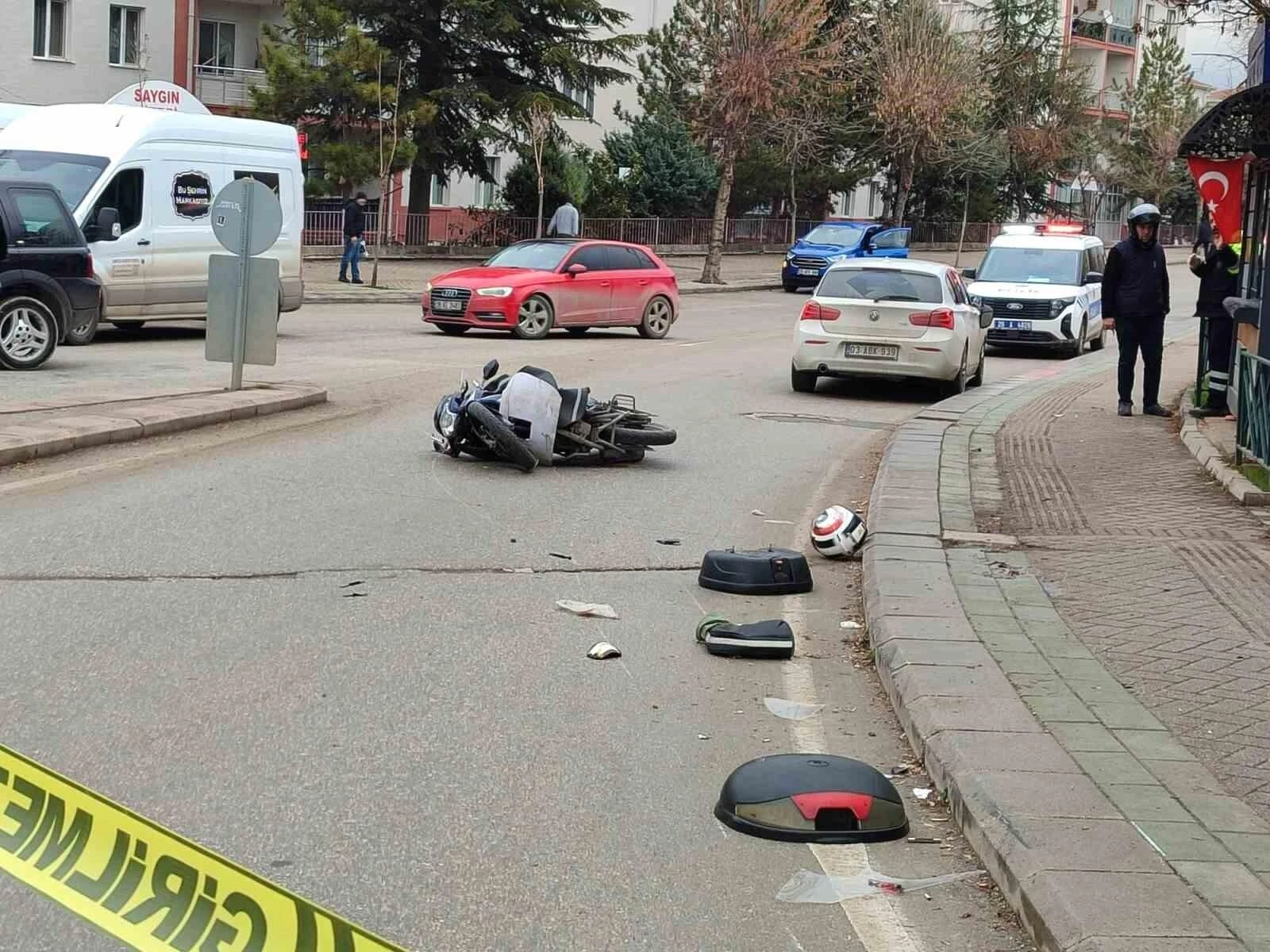 Eskişehir’de Motosiklet Sürücüsü Kazada Ağır Yara