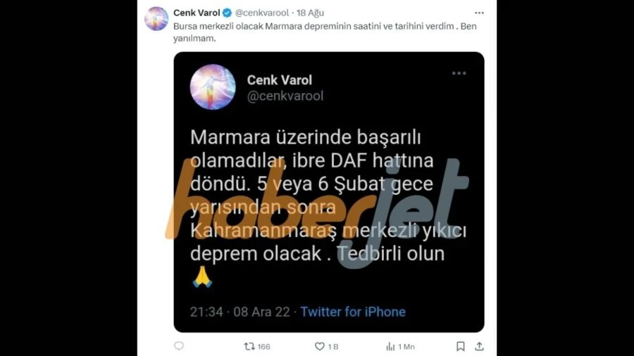 14 ARALIk marmara deprem olacak mı