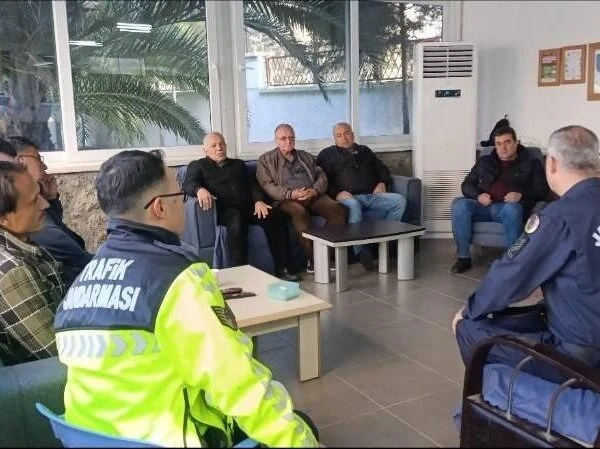 Kamu düzeninin korunması için Çine'de taksi şoförlerine seminer-2