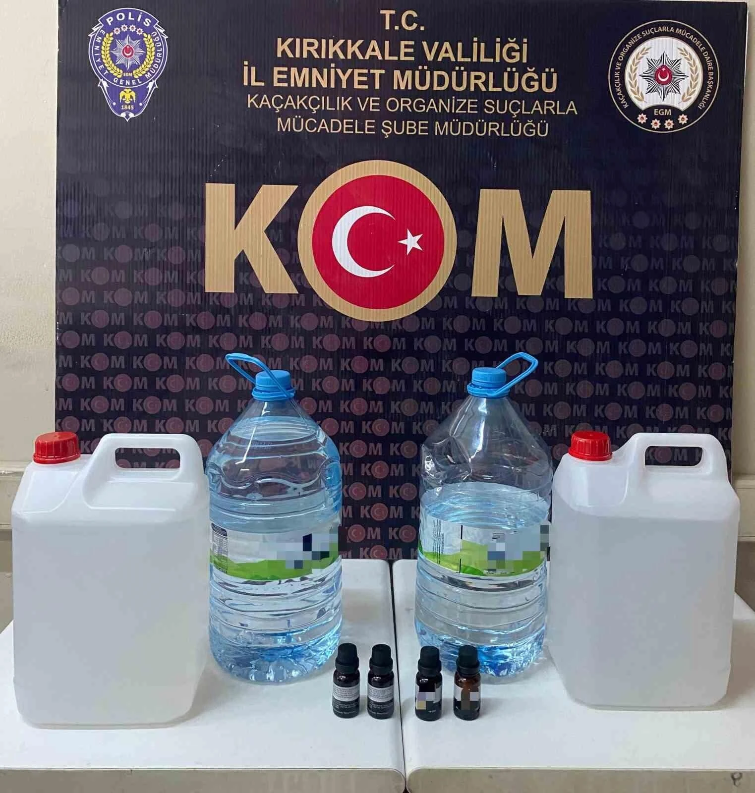 Kırıkkale’de Kaçak İçki Üreticisi Gözaltına Alındı