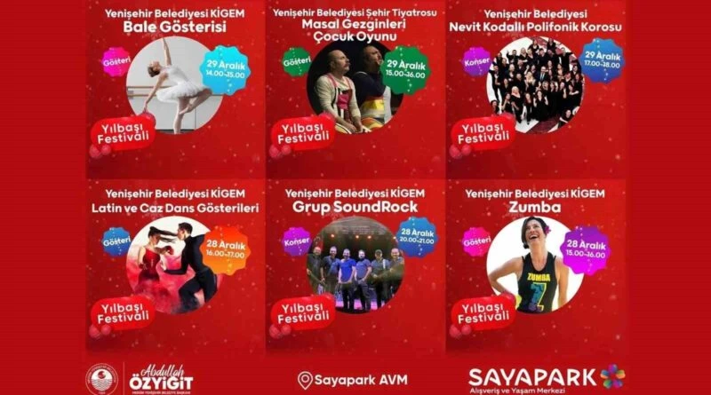 Mersin Yenişehir'de Yılbaşı Festivali 1