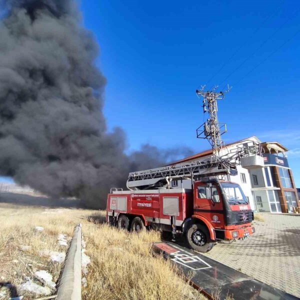 Niğde'de Çerçeve Üretimi Yapan Fabrikada Yangın-1