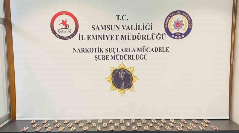 Samsun'da Narkotik Polisi Operasyonunda 2 Bin 632 Adet Sentetik Eczanın Edilmesi ve 1 Kişinin Gözaltına Alınması 1