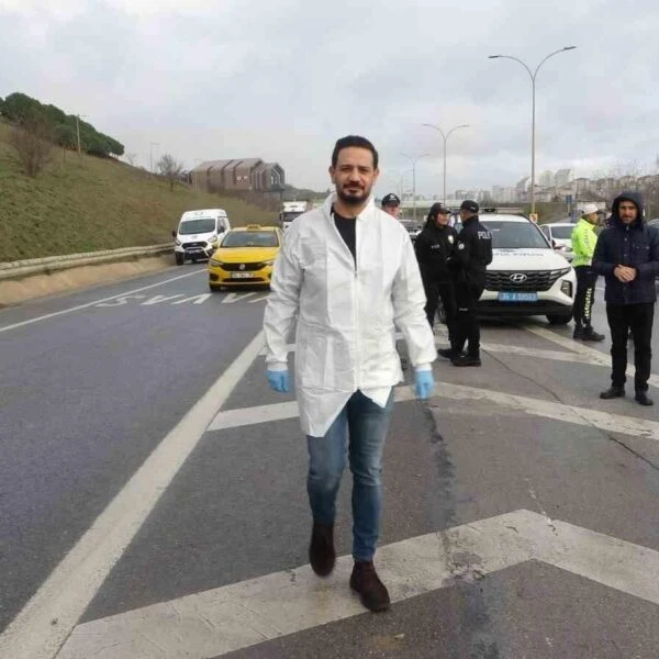 Sürekli yağmur nedeniyle kayganlaşan Pendik Sabiha Gökçen Havalimanı Bağlantı Yolu-3