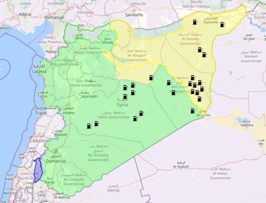 Suriye petrol haritası