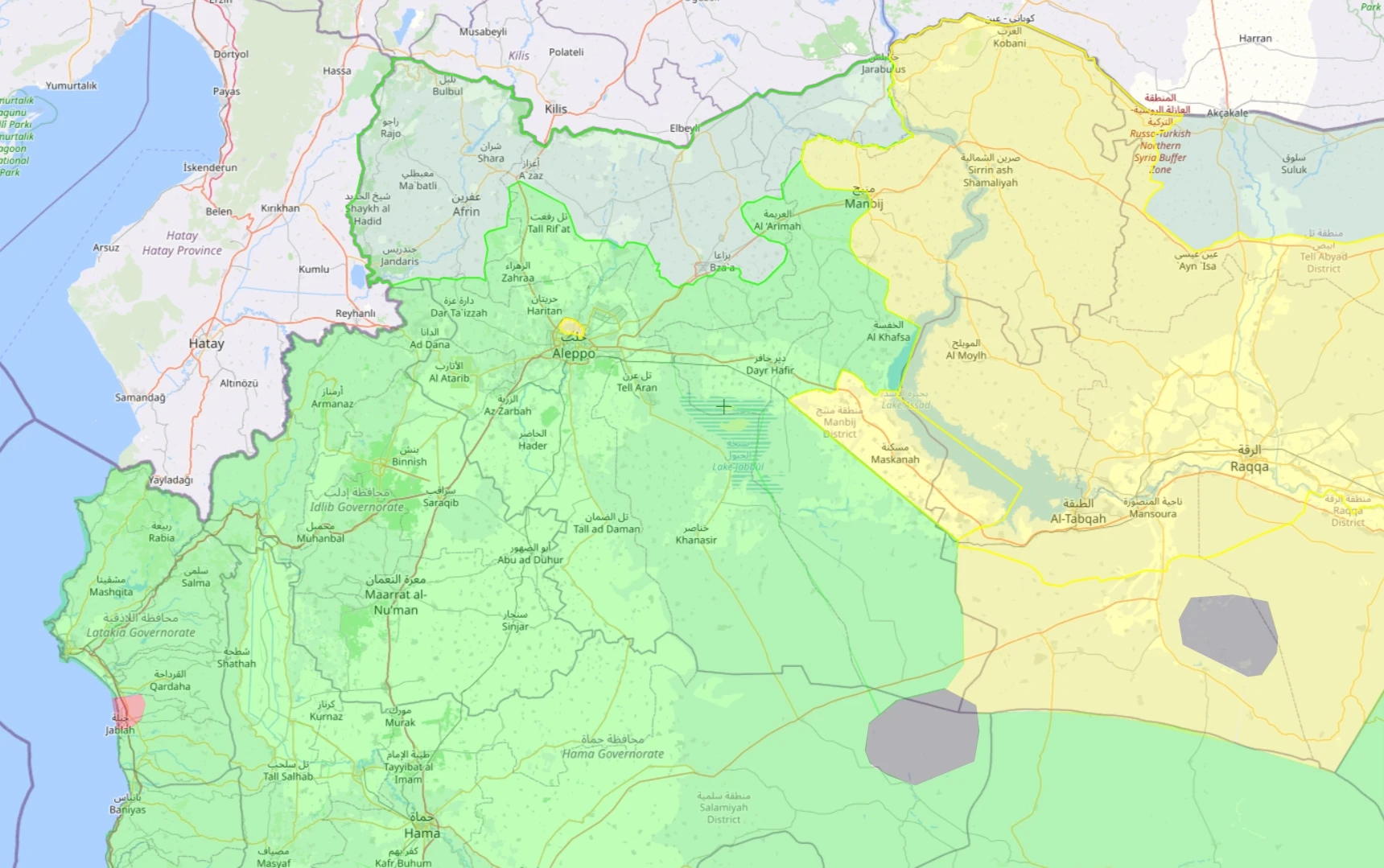 Yeni Suriye Haritası (Son Durum)