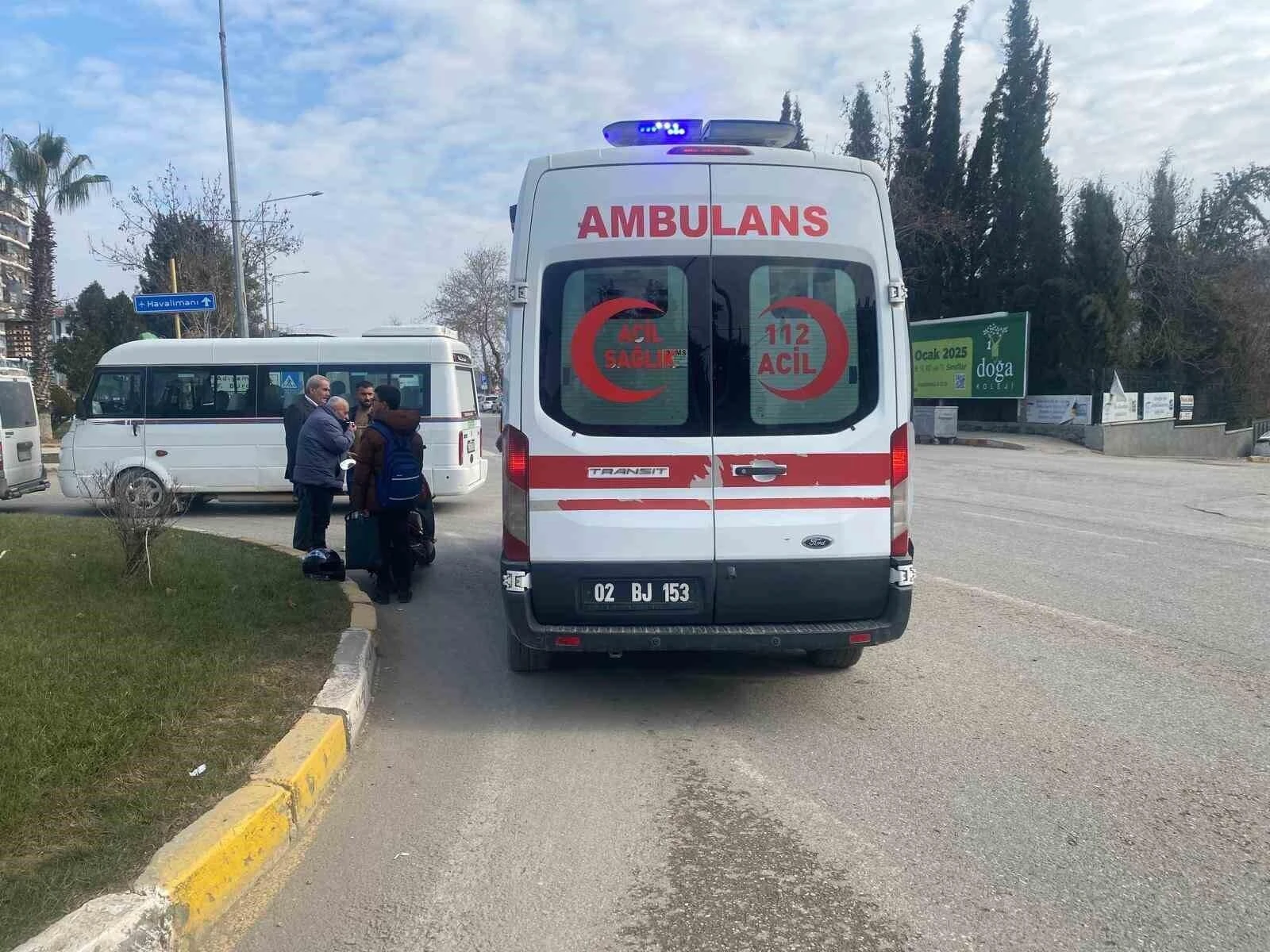 Adıyaman’da Kamyonet ile Motosiklet Çarpışması Sonucu Bir Yaralılık