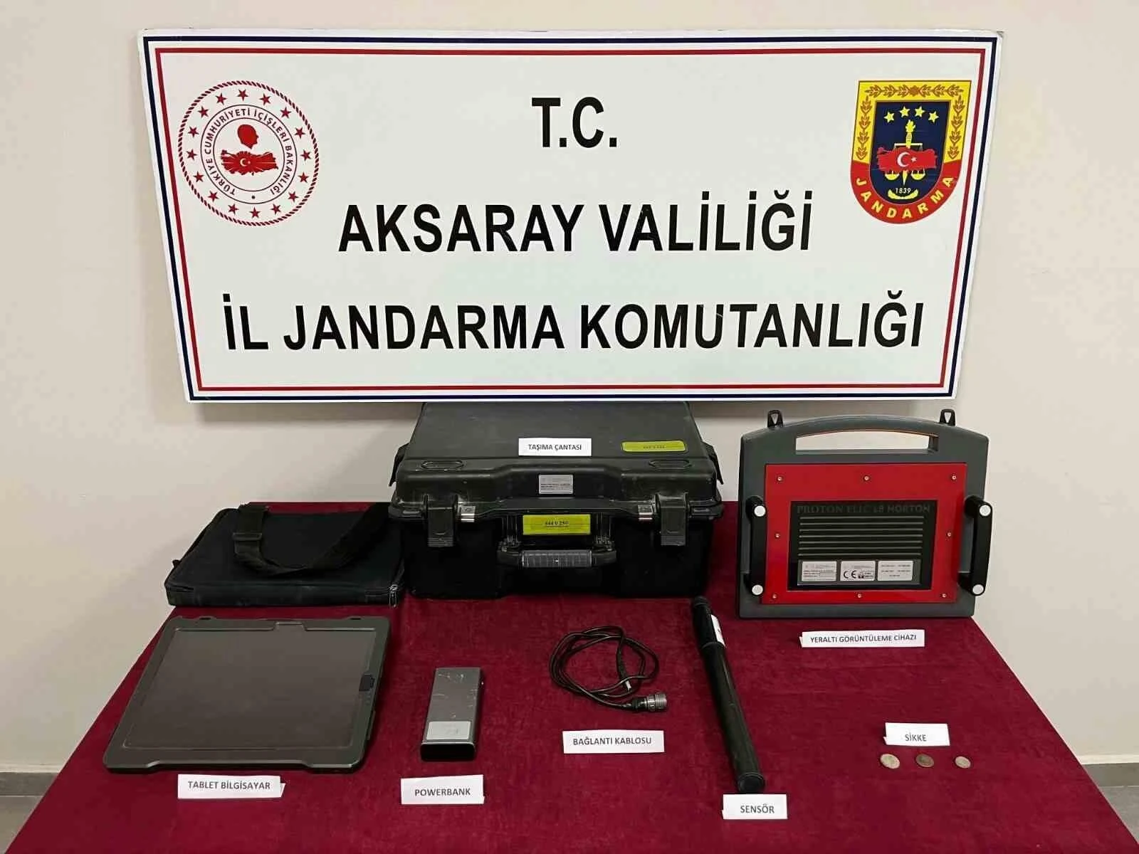 Aksaray’da Kaçak Kazı Yaparak Define Arayan 4 Şüpheli Jandarma Eliyle Yakalandı