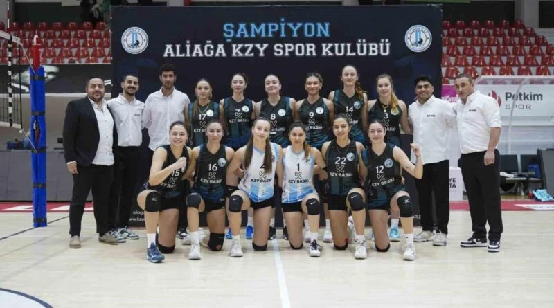 Aliağa KZY Spor Kulübü Kadın Voleybol Takımı Tarihi Bir Başarıya İmza Attı, 1. Lig'e Yükselme Yolunda 1