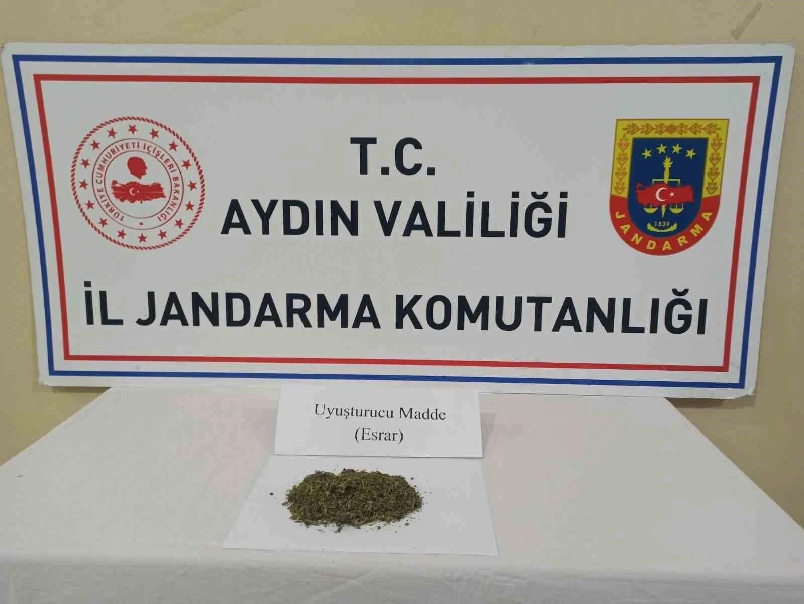 Aydın’da Efeler’de Jandarma Uyuşturucu Madde Ele Geçirdi