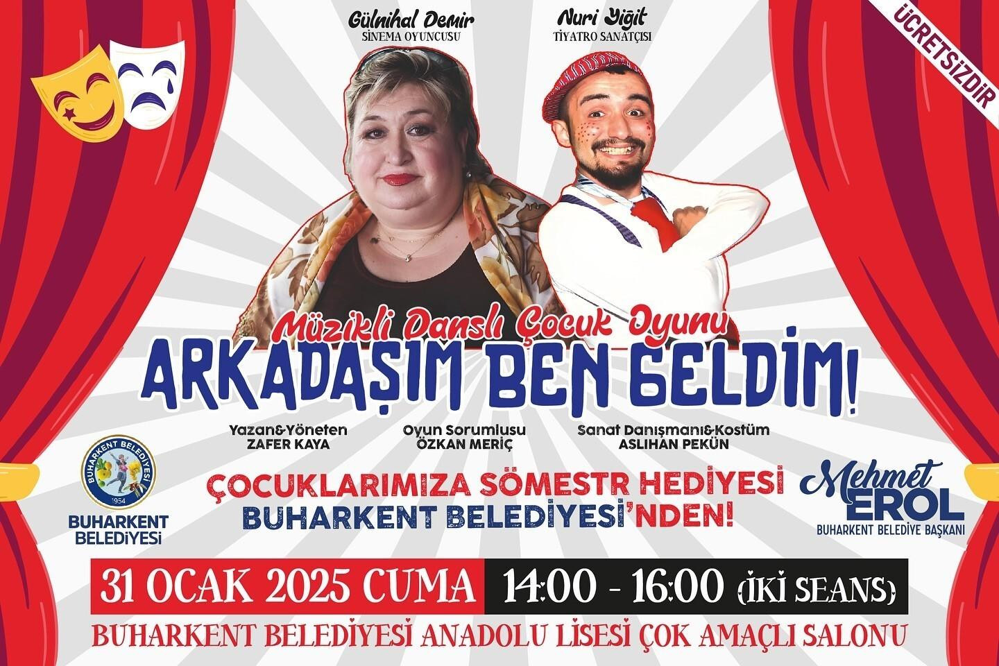 Aydın’ın Buharkent’inde Öğrenciler İçin ‘Arkadaşım Ben Geldim’ Tiyatro Oyunu