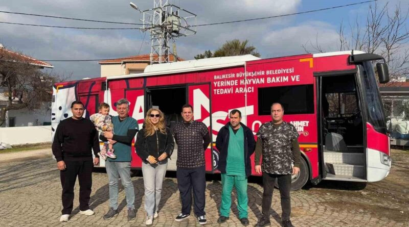 Balıkesir Büyükşehir Belediyesi'nin 'Can Dost' Aracı Paşa Limanı Adası'nda Sokak Hayvanlarına Sağlık Hizmeti Sundu 1