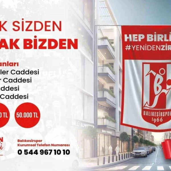 Balıkesirspor'un 'Destek Sizden Bayrak Bizden' kampanyasına katılım