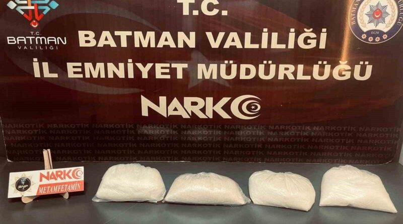 Batman'da 4 Kilo Metamfetamin Ele Getirildi, 2 Şüpheli Tutuklandı 1