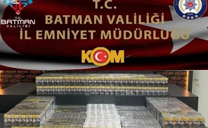 Batman'da Gümrük Kaçağı Sigara Ele Geçirdi 1