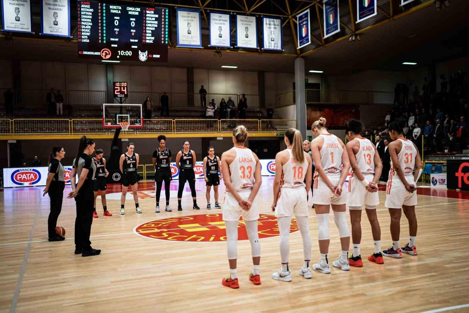 ÇBK Mersin, Famila Schio’ya İtalya’da Mağlup Oldu