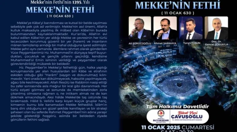 Denizli Büyükşehir Belediyesi, Mekke'nin Fethi'nin 1395'inci Yıldönümünü ve Türk Halk Müziği Konseriyle Kutluyor 1