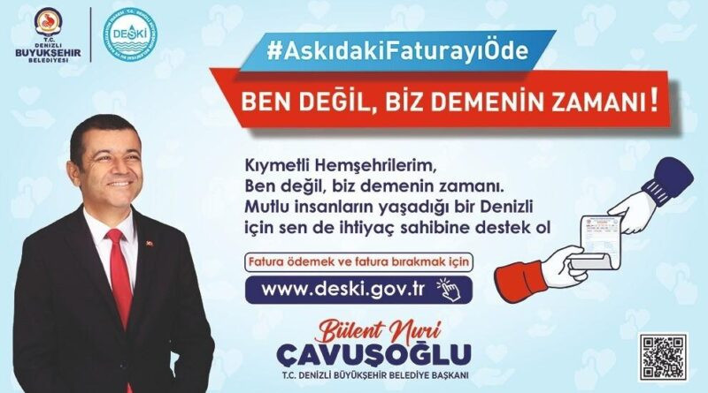 Denizli'de 'Askıda Fatura' Uygulaması ile Dayanışma Güçlendirildi 1