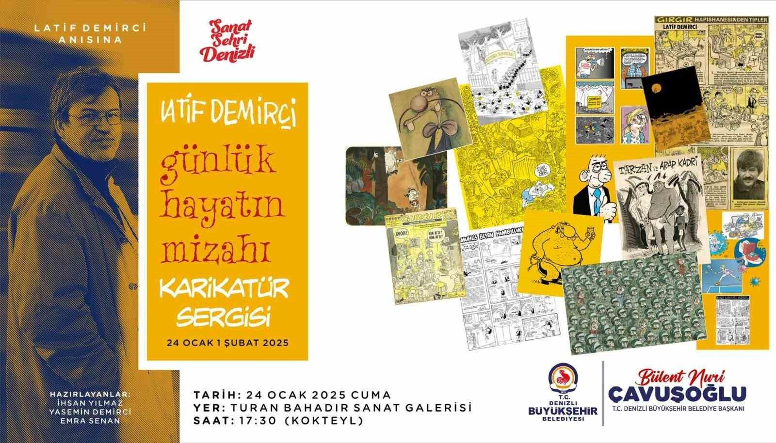 Denizli’de Latif Demirci anısına karikatür sergisi düzenlenecek