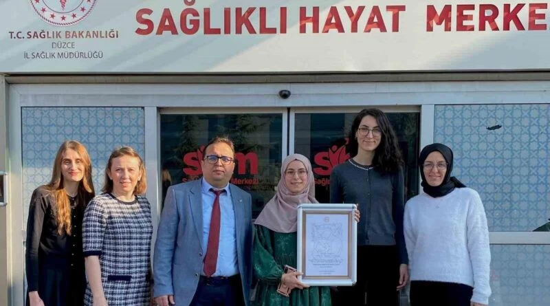 Düzce Merkez Sağlıklı Hayat Merkezi 'Bebek Dostu' Unvanını Kazandı 1