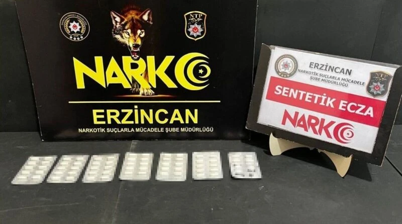 Erzincan'da İkamette 64 Sentetik Hap Ele Getirildi 1