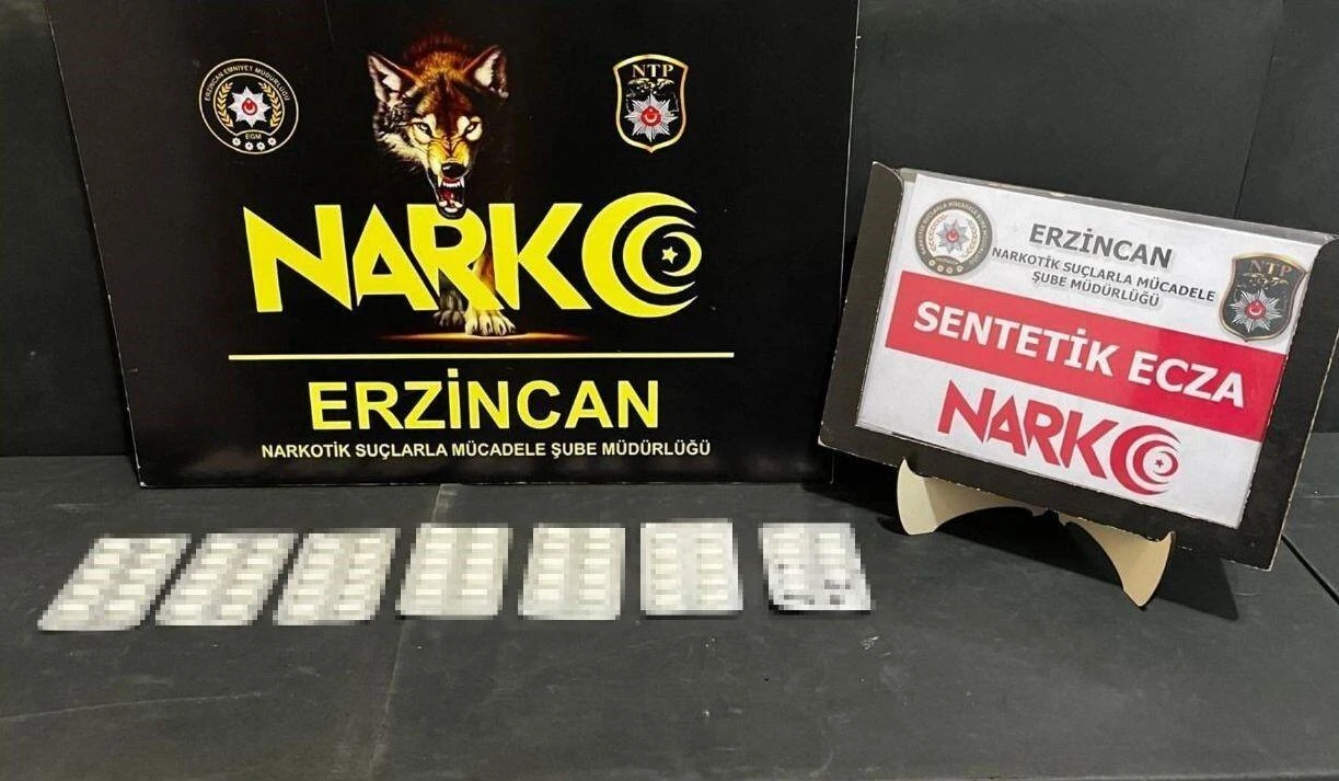 Erzincan’da İkamette 64 Sentetik Hap Ele Getirildi