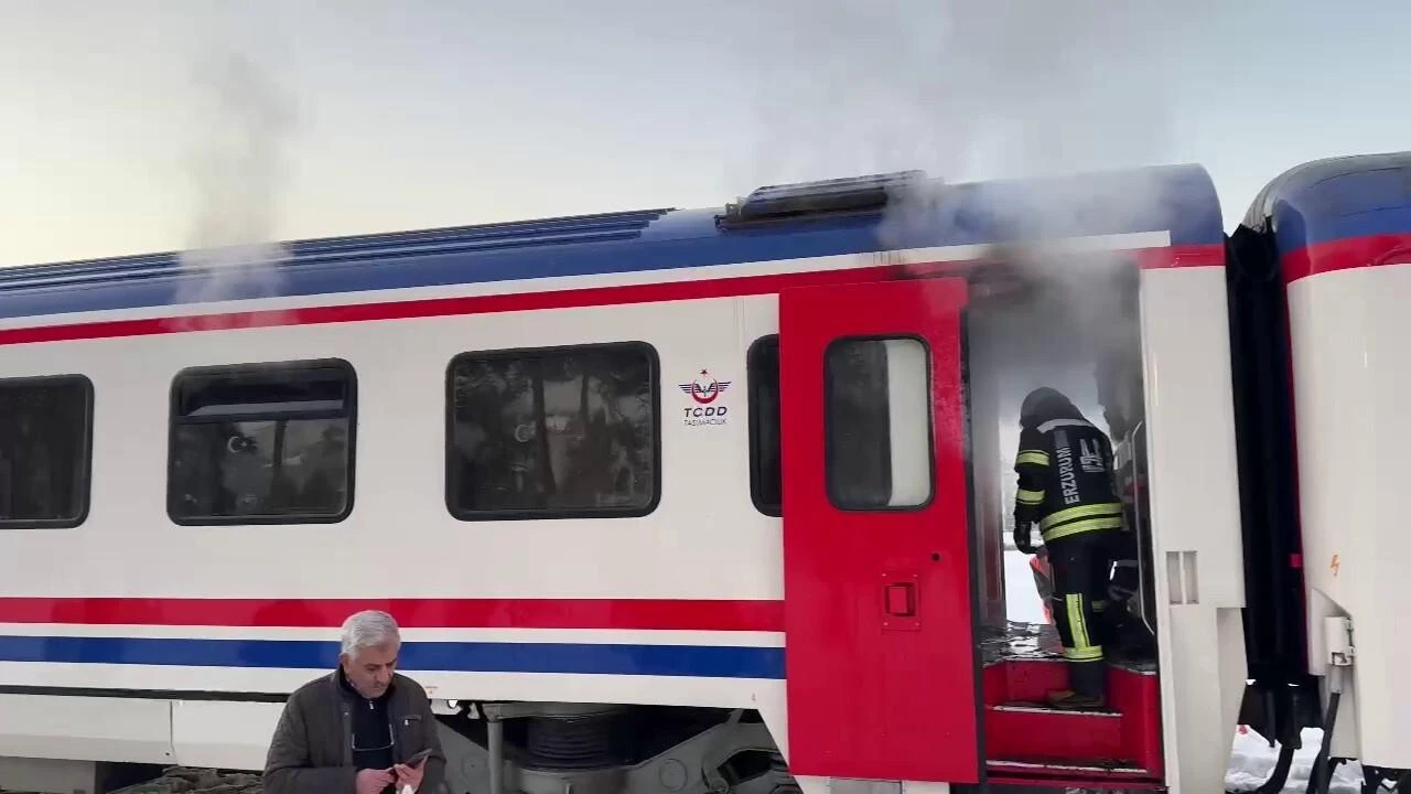 Erzurum’da Turistik Doğu Ekspresi’nde Yangın