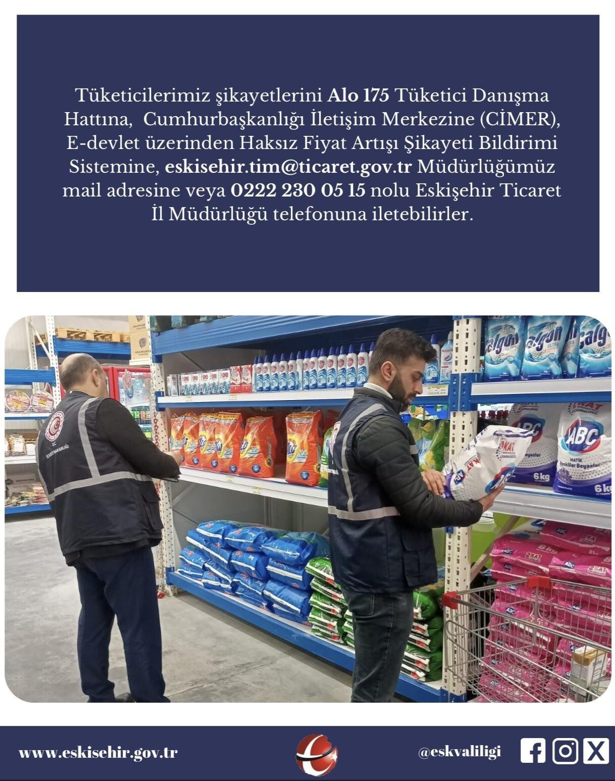 Eskişehir’de Ticaret Denetim Sonucu 161 Bin TL İdari Para Cezası