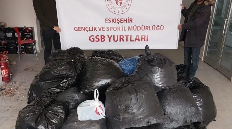 Eskişehir Gençlik ve Spor İl Müdürlüğü Öğrenci Yurtlarından Mavi Kapaklar Topladı 1