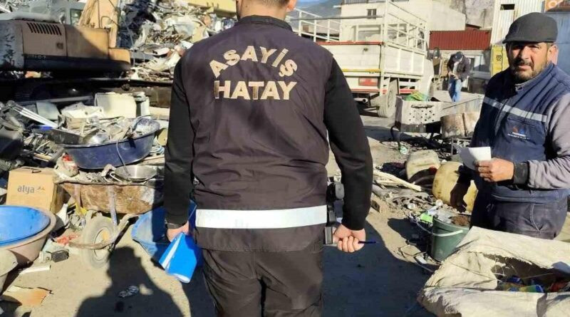 Hatay İskenderun'da Hircacılık İşyerlerine Yönelik Denetim 1