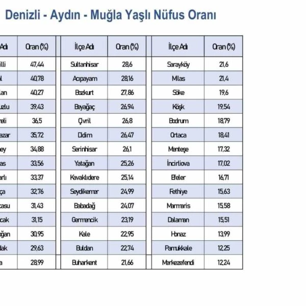 Honaz ilçesinin gelişmişlik düzeyine dair SEGE sıralamasındaki konumu-1