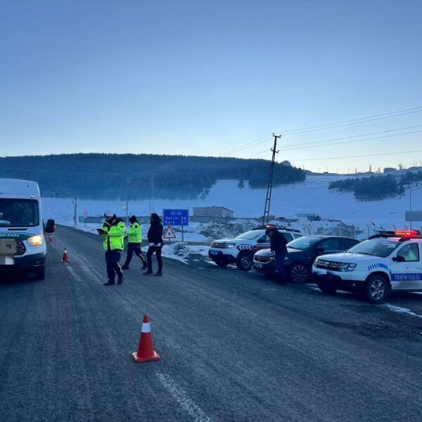 Jandarma ekibinin araç üzerinde detaylı araması-1