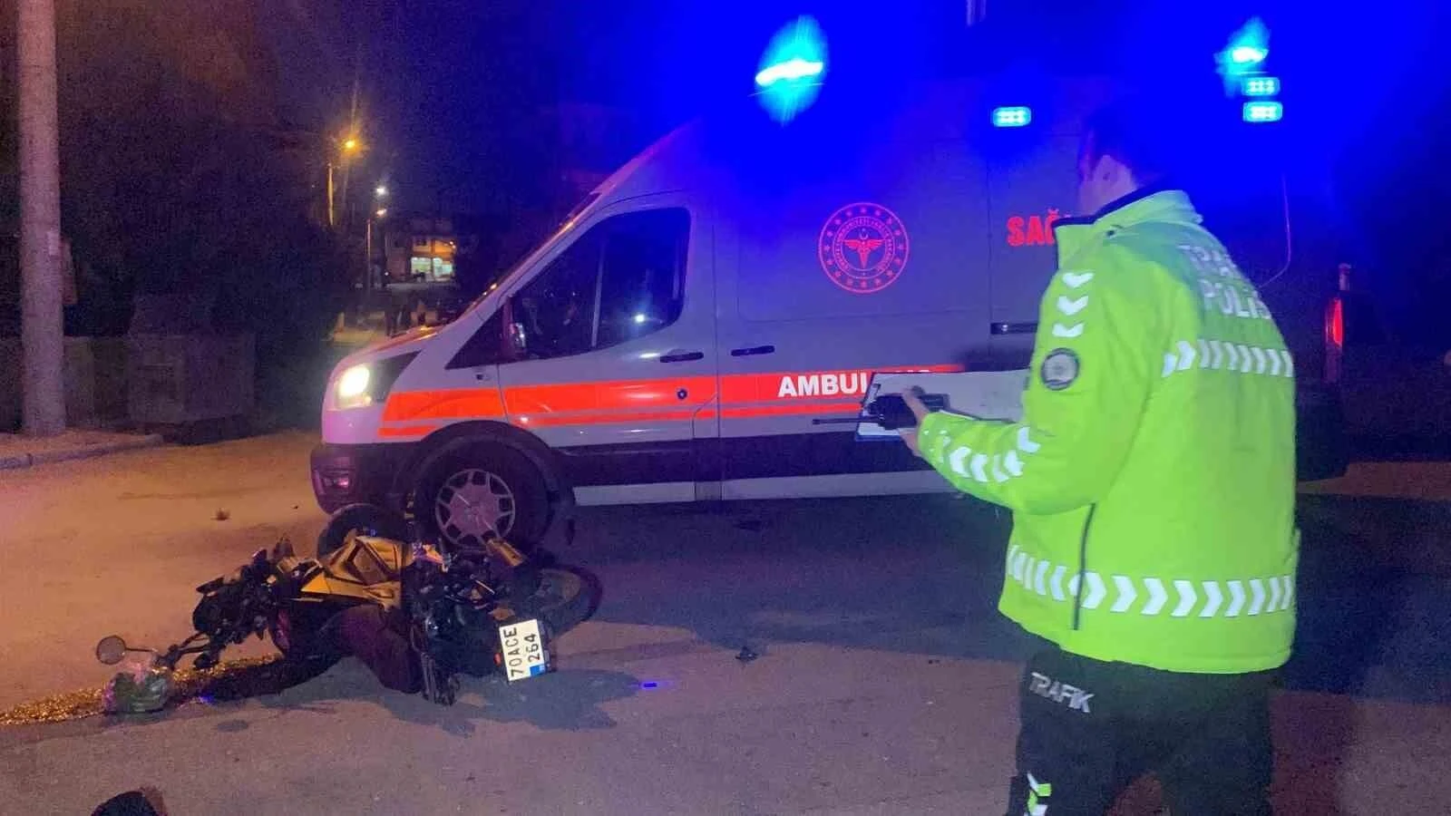 Karaman’da Otomobil-Motosiklet Çarpışması: 2 Yaralı